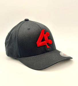 43 Black with red emblem Fitted Flexfit®