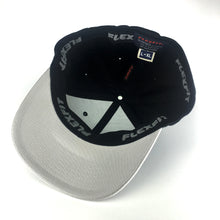 Load image into Gallery viewer, 43 Black and Silver FlexFit® Fitted cap