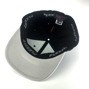 43 Black and Silver FlexFit® Fitted cap