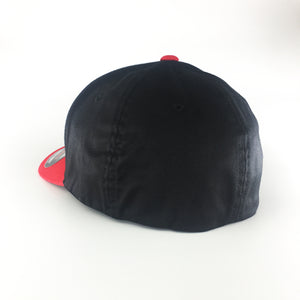 43 Red and Black two toned Fitted Flexfit