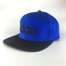 Load image into Gallery viewer, DOC Blue/Black two-toned Snapback